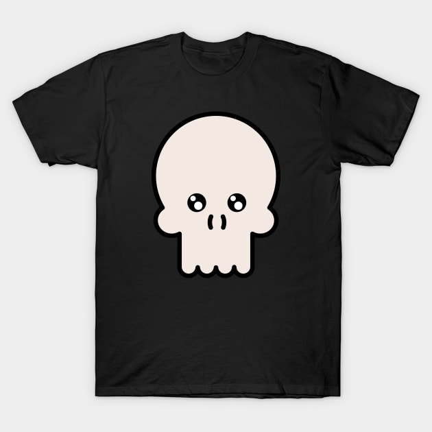 Skull Big Face Costume Funny Halloween T-Shirt by W.Pyzel